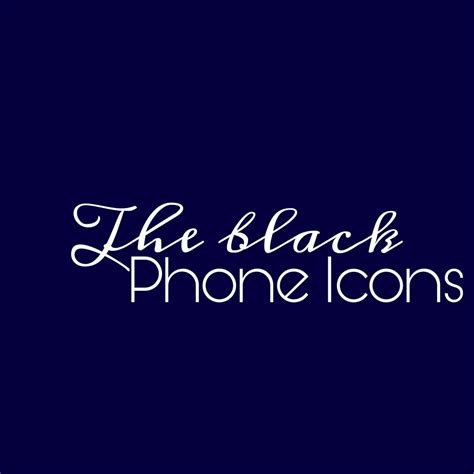 ⊹ The Black Phone Icons ⊹ | Phone icon, Icon, Phone