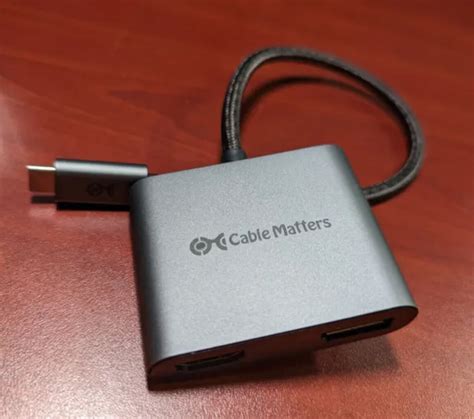 Cable Matters K Or Dual K Hz Usb C To Hdmi Displayport Adapter Tb