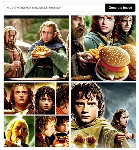 Lord Of The Rings Eating Mcdonalds Cinematic Rweirddalle