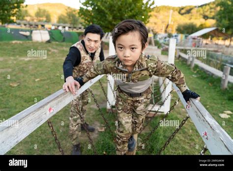 Father Took Son Play Cs Stock Photo Alamy