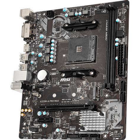 Placa Mãe MSI A320M A Pro Max Chipset A320 AMD AM4 mATX DDR4 Open Box