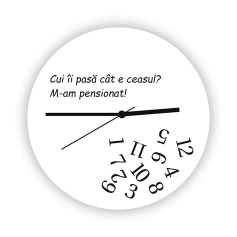 Ceas de perete personalizat Pensionar