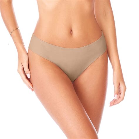 Calcinha Tanga Nude Cotton Bege Zee Rucci