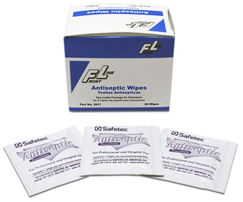 ANTISEPTIC WIPES 20 QTY - Front Line Safety