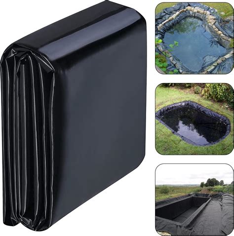 Toolifer Pond Liner Ft Hdpe Pond Liners For Outdoor Ponds Mil