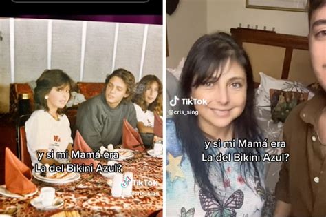 La chica del bikini azul joven especula que Luis Miguel se inspiró en su mamá e consulta