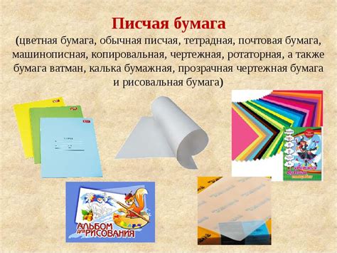Виды бумаги