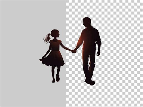 Premium Psd Father And Daughter Dancing Together