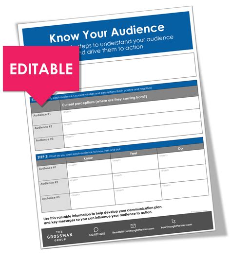 tool   audience  grossman group