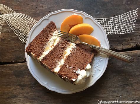 Naked Cake Alla Lavanda Con Crema Alle Pesche Gialle E Limone La