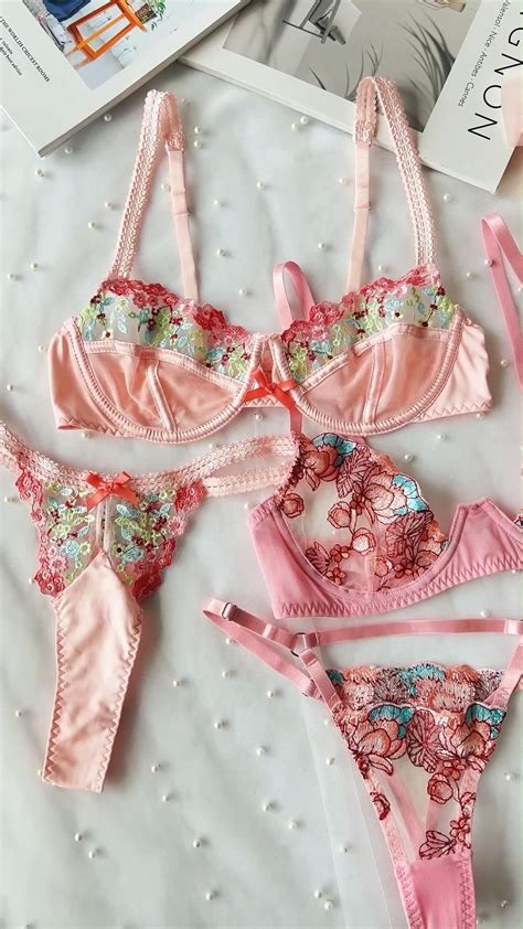Pink Lingerie Combination Lace Lingerie Set From Hellolagirl Artofit