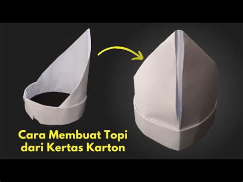 Cara Membuat Topi Dari Kertas Karton Mudah Keren YouTube