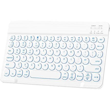 Huobao Clavier Bluetooth Sans Fil Qwerty Uk Clavier R Tro Clair Pour