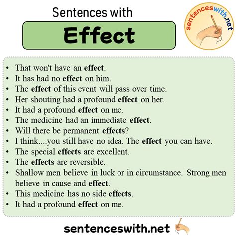 sentences  effect  sentences  effect sentenceswithnet