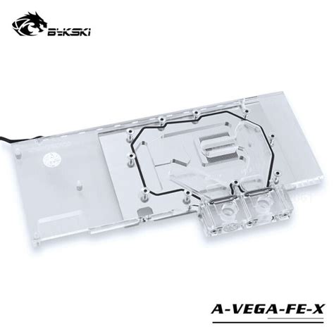 BYKSKI GPU Water Block Use For AMD MSI GIGABYTE SAPPHIRE XFX Radeon RX