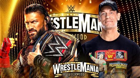 WWE 2K24 Roman Reigns Vs John Cena WrestleMania Showdown YouTube