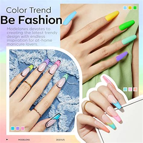 Modelones Bright Gel Nail Polish Kit 24 Pcs 7ML Summer Neon 20 Colors Set Hot Pink Green