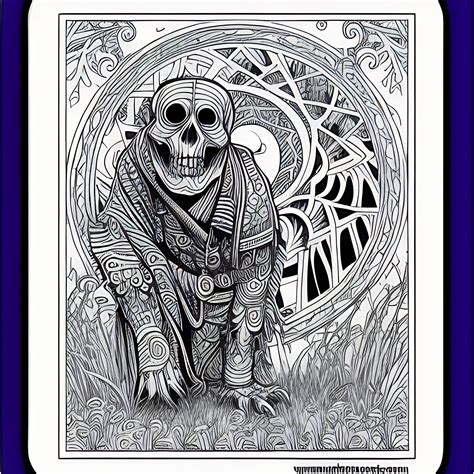 spooky coloring pages 6