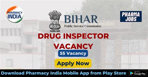 Recruitment Of Drug Inspector 55 Posts Under Bihar Public Service