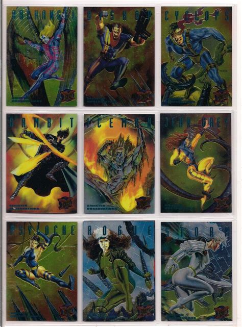 Fleer Ultra X Men Complete Sinister Observations Chase Card Set Of