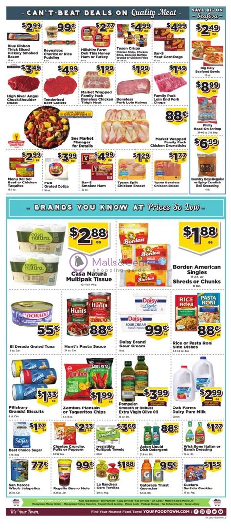 Food Town Weekly Ad Sales And Flyers Specials Mallscenters