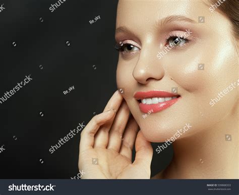 Nude Makeup Beauty Woman Face Portrait Stock Photo Shutterstock