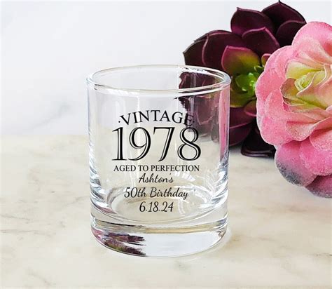 Personalized 24 Pieces Vintage Aged To Perfection Personalized Printed