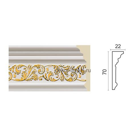 Decor Dizayn 270-115G/Молдинг — dekor-dizain.ru