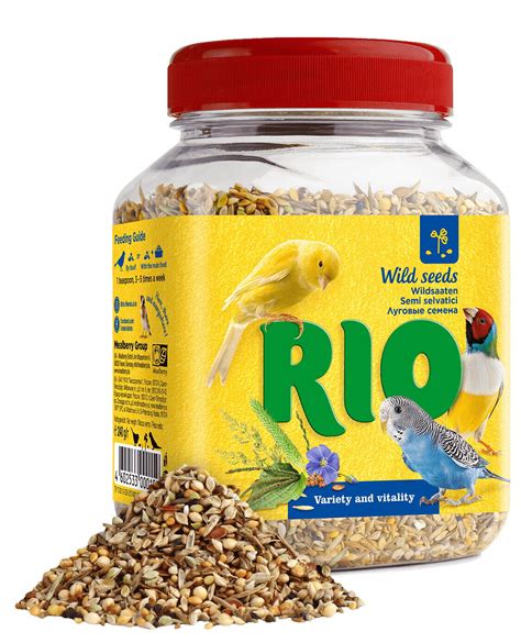 RIO WILD SEEDS SMALL BIRD BUDGIE CANARY FINCH FOOD SEED MIX 240G EBay