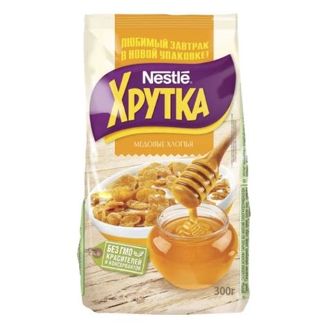 Купить Бакалея Nestle Нестле ХРУТКА Хлопья Медовые 300 гр (24) (733 ...