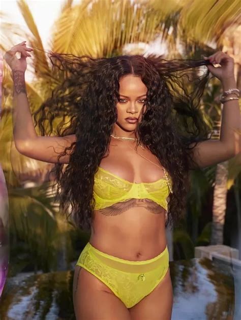 Rihanna Slips Into Sexy Neon Lingerie And Teases Her Killer Curves For Racy Shoot The Mirror