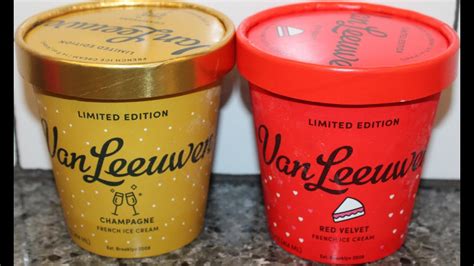 Van Leeuwen Ice Cream Champagne Red Velvet Review YouTube