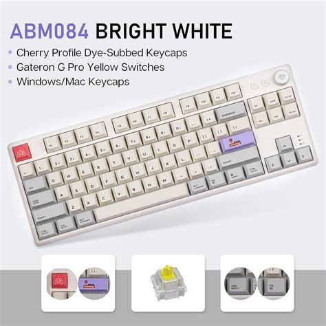 Epomaker Cidoo Abm Tkl Hot Swap Rgb Ghz Bluetooth Wired Mechanical Knob Keyboard Nkro