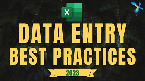 The Ultimate Guide To Do Data Entry In Excel Best Practices