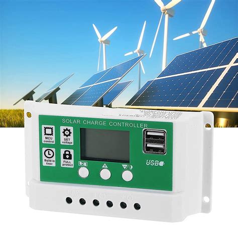 Lcd Display Solar Charge Controller 50a Adjustable Solar Panel