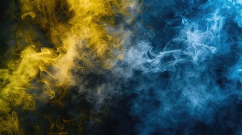 Background Photoshop Moody Abstract Smoke Overlay In Blue And Yellow