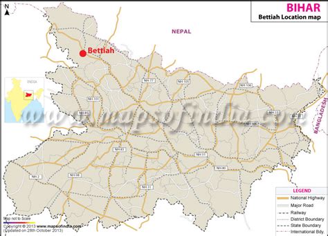 Where is Bettiah Located in India | Bettiah Location Map,Bihar