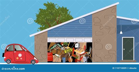 Messy Garage Clipart