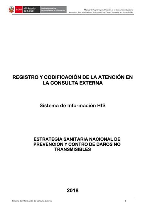 Pdf Registro Y Codificaci N De La Atenci N En La Definitivo Si