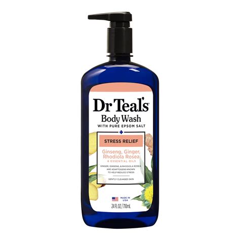 Dr Teals Stress Relief Body Wash With Adaptogens And Essential Oil Blend