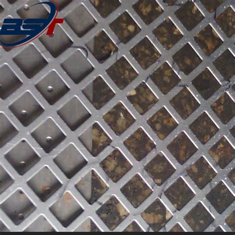 Punching Square Perforated Metal Wall Cladding Panel Wire Mesh China