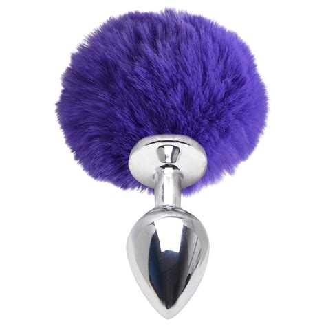 Plug Anal Médio Aço Pompom Coelho Sexy Import Gall