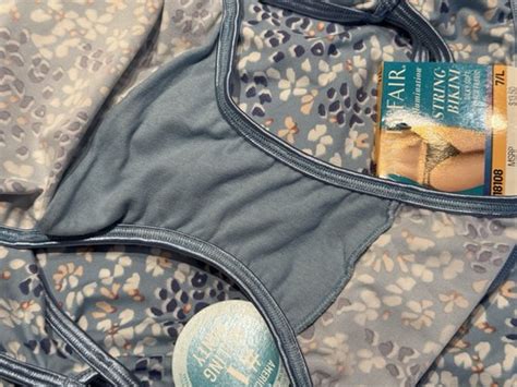 NWT Vanity Fair Illumination String Bikini PAIRS Size L Blue