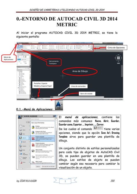 Manual De Autocad Civil 3 D 2014 Para Carreteras PDF