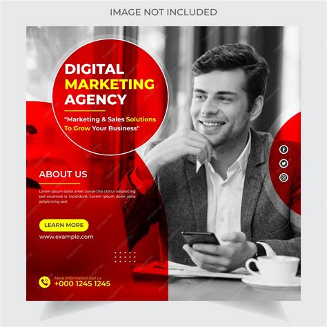 Premium Vector | Digital marketing agency and corporate social media