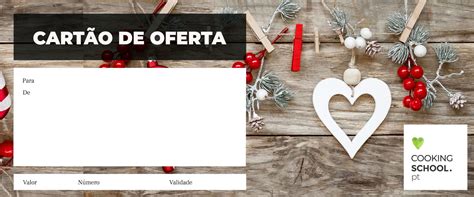 CARTÕES DE OFERTA CookingSchool pt