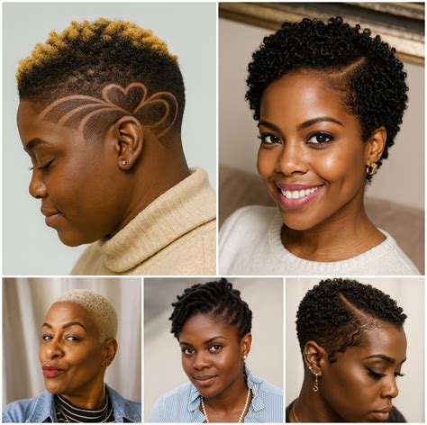 Elegant Low Fade Afro Looks for Ladies