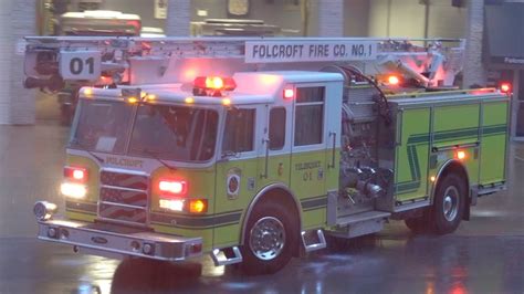 Folcroft Fire Company Telesqurt 1 Responding YouTube