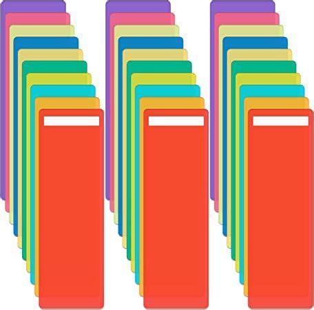 Colorful Book Dividers for Organizing Your Library