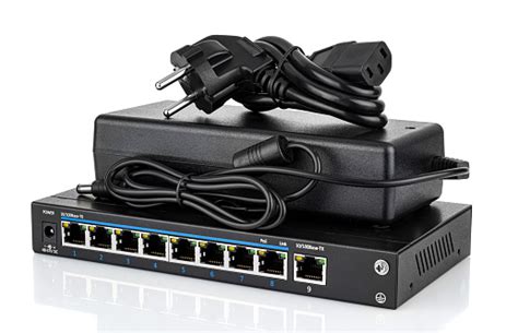 poe port ethernet switch  catu daya  steker ue terisolasi